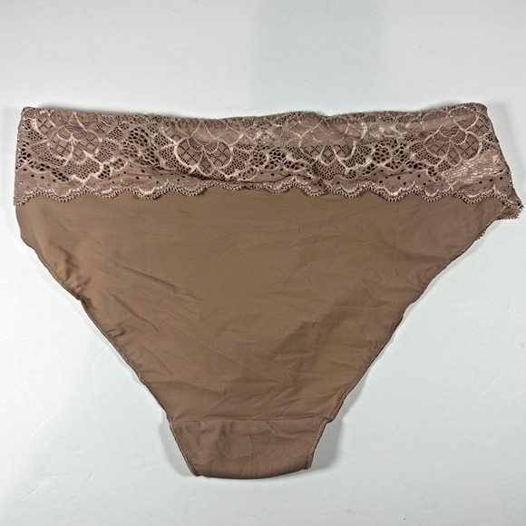 Simone Perele Bra 36F Caresse Full Cup U/W + Large Bikini Panties Coco Brown NWT - Picture 11 of 15